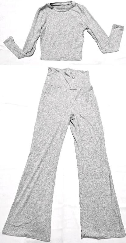 New Size SM Women's 2-Piece Yoga Pants & Long-Sleeve Top Set
