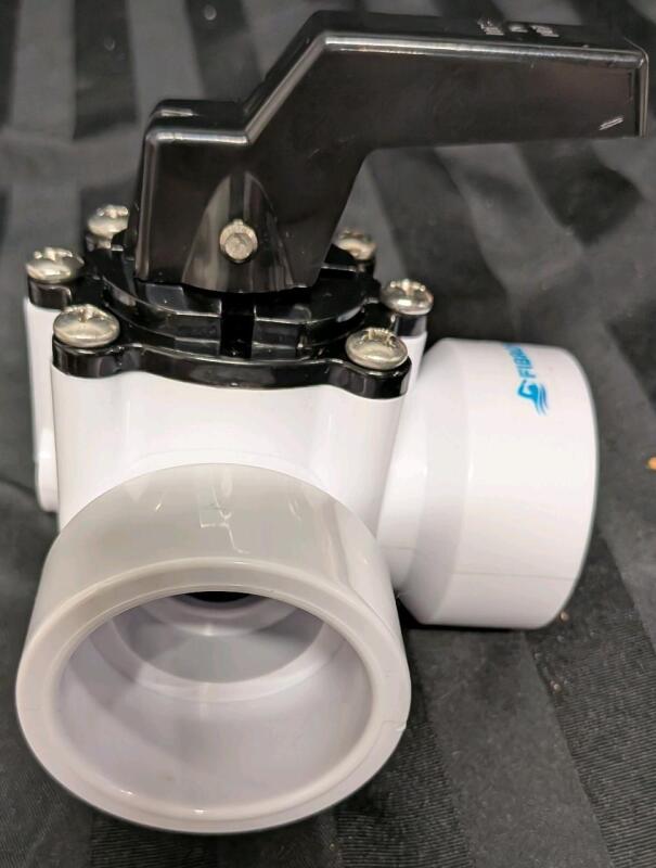 New Firbropool 3 Way Diverter Valve. 2" Openings