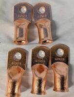 5 New Battery Cable Lugs. 4/0x3/8.