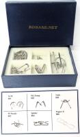 New 6-Piece Metal Brain-Teaser Puzzles in RDBase.Net Gift Box