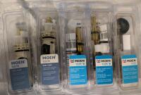 5 Moen Replacement Cartridges. 2x 1222B, 2x 2225B 1x 1225