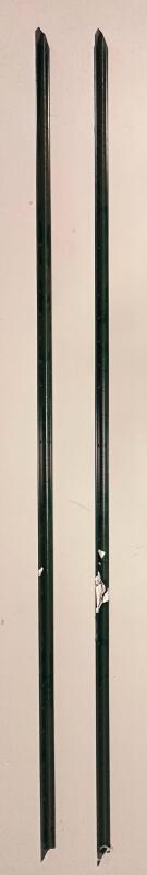 2 Metal Garden Fence T-Bar Posts, 6-ft Long