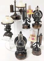 6 Vintage Pencil Sharpener Miniatures, Up To 3.75" Tall, Some Made in Hong Kong