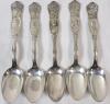 Antique World War One 1881 Rogers A1 &ldquo; King , Generals & Admirals &rdquo; Commemorative Soup Spoons . 13 Spoons . Cannot Confirm if Complete Set or Not . - 3