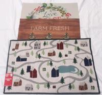 3 New Holiday Rugs & Doormats | 20"x30" to 18"&times;24"