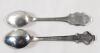 Two (2) Vintage Rolex Bucherer of Switzerland Watch Souvenir Spoons . Spoons were given out as gifts when purchasing a Rolex Watch - 2