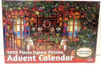 New 1008-Piece Jigsaw Puzzle Advent Calendar, 17.5" &times; 19.7"
