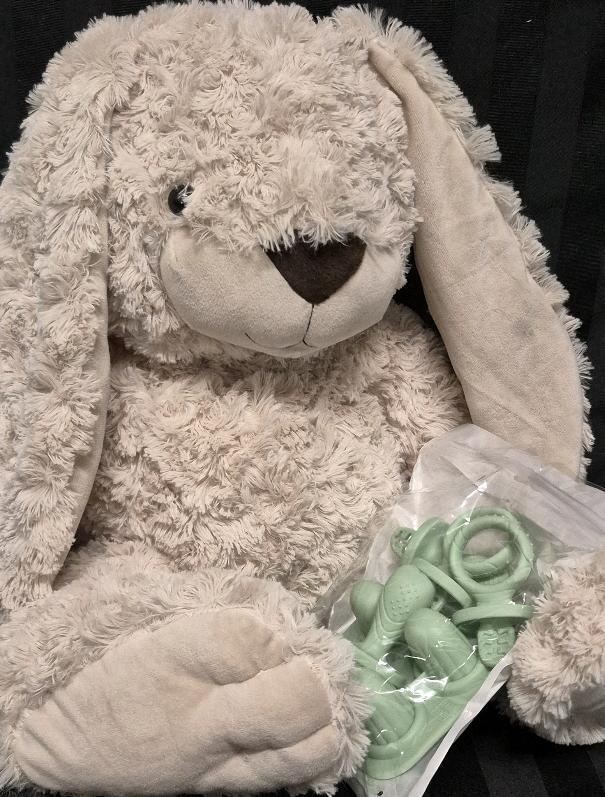 New Baby Lot - Super Soft Bunny Plush and Teething Accessories