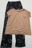 New Size Small Women's 2 Piece Heart Pajamas.