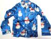 New Size 150 (Youth Size 12) 2-Piece Silky Snowman Pajamas - 2