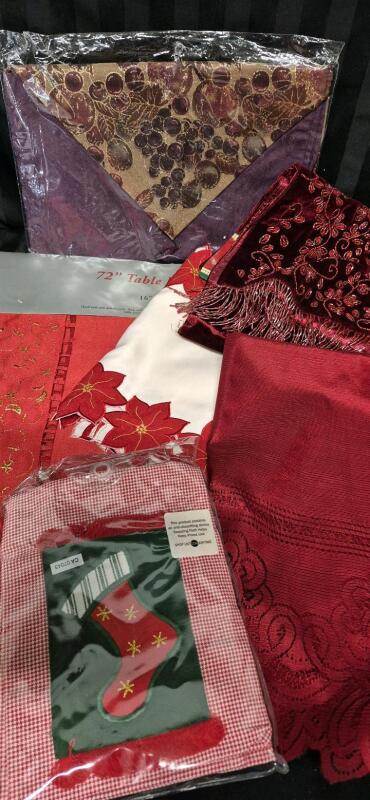 New & Not New Holiday Runners & 2 New Christmas Hand Towels