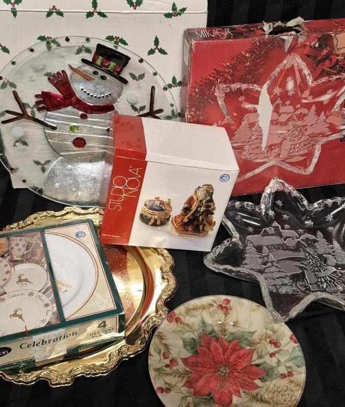 Great Christmas Serving Dishes - Mikasa, New Studio Nova Salt & Pepper Shakers +