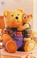 New Vintage Bear and Cub Christmas Cookie Jar