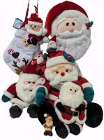 SANTA OVERLOAD! Animatronic Santa Plush, Actual Plush Santa, Wall-Hanging ) Possible Toilet Seat Cover), Pull-Ring Musical Santa, Santa Stocking + More Up to 18" Tall