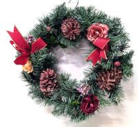 Vintage 17" Diameter Holiday Wreath In Original Box