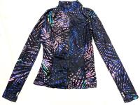 New Size MED Women's Full Zip Fitted Athletic Lightweight Jacket With Thumb Holes