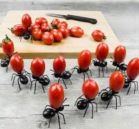 New Quirky 24 Piece Ant-Shaped Fruit Forks, Durable ABS Quality Resin Craftsmanship Great on Island or Table with Marshmallows or any Servings stock photo added approximately 2 x 1.5&rsquo;&rsquo; see description