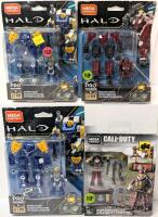 4 New Mega Construx HALO / Call of Duty Collector Construction Sets