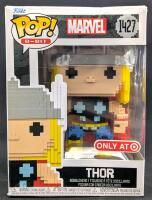 New Funko Pop! 8-Bit MARVEL " Thor " Vinyl Figure #1427, Target Exclusive, Small Tear in Box