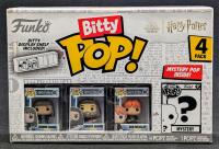 New 4-Pack Funko HARRY POTTER BITTY POP! 0.75" Tall, Includes Bitty Display Shelf & Mystery Figure