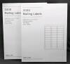 6,000 New BASELINE Mailing Labels BL58260, White . Label Size : 1"&times;2 ⅝" each. 2 Packages of 100 Sheets, 30 Labels Per Sheet