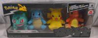 NEW Pokemon Deluxe Vinyl Starter Set, Bulbasaur, Squirtle, Pikachu, and Charmander