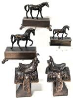 5 Vintage Pencil Sharpener Miniatures, Up To 3.2" Tall, Most Made in Hong Kong