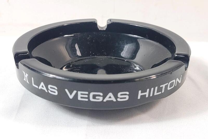 Vintage Las Vegas Hilton Casino Memorabilia Ashtray . Small chip on edge