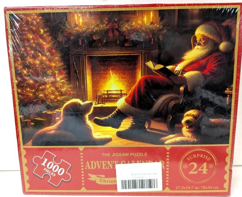 New 1008-Piece Jigsaw Puzzle Advent Calendar, 17.5" &times; 19.7"