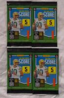 4 New Sealed Packs of Panini Score Football Cards 2025