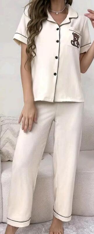 New sz Small Women's PJ Set Teddy Bear