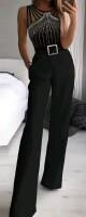 New sz XL Women's Blinged Jumpsuit