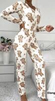 New sz Small Women's Teddy Bear Onesie PJ's