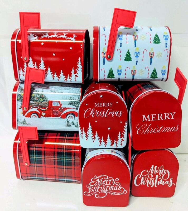 8 New Mini Christmas Mailboxes,