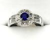 Sterling Silver Natural Amethyst (0.25ct) with CZ (0.20ct) Ring, Size 8.25, comes with APPRAISAL $200.00.