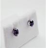 10KT Yellow Gold Natural Amethyst (1.16ct) Earrings, Retail $300.00. - 3