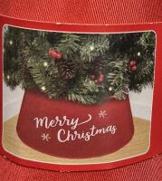 New "Merry Christmas" Tree Collar 23 by 9.5"