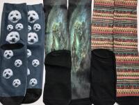3 New Pair Adult Fun Socks