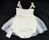 New Size 12-18 Months CUTEY N COOLTY Twinkle Tulle Romper (Off-White) 100% Cotton, H10387, Retails $48.99!