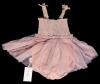New Size 18-24 Months CUTEY N COOLTY Twinkle Tulle Romper (Pink) 100% Cotton, H10387, Retails $48.99!