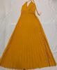 New Size Small Tie Neck Backless Pleated Dress.