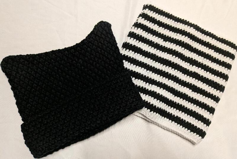 2 New Touques. Largest Measures 9" Peak to Rim.