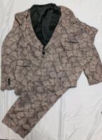 New Size XL Men's Reptile Skin Print Suit.