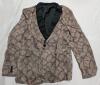 New Size XL Men's Reptile Skin Print Suit. - 2