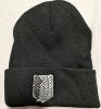 New One Size Fits Most Attack On Titan Survey Corps Logo Beanie. 9" From Tip to Rim
