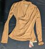 New Size SM Women's OGL Surplice Long Sleeve Top (Cinnamon Buff), Retails Over $50 - 2