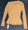 New Size SM Women's OGL Surplice Long Sleeve Top (Cinnamon Buff), Retails Over $50 - 4