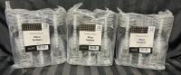 3 New Packs of 12 Plastic Wine Goblets (36 Total, 5oz Each) - Great for Christmas Parties!