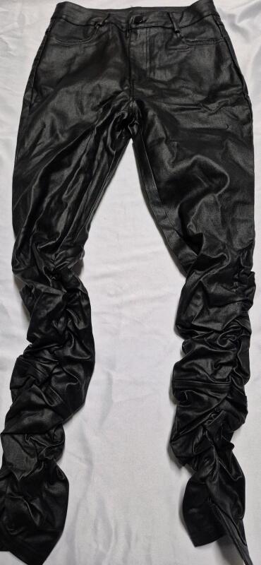 New sz 30 Women's Faux Leather Stretch Pants