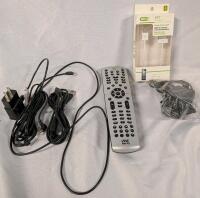 Assorted Cables & Remote.